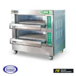 Horno De Piso U HPK-2/D 40x60 Eléctrico 380V 2 Cámaras Pareti Kitchenette