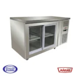 Mesón Bajo Refrigerado 2 Puertas Vidrio Correderas 365 lts. Maigas