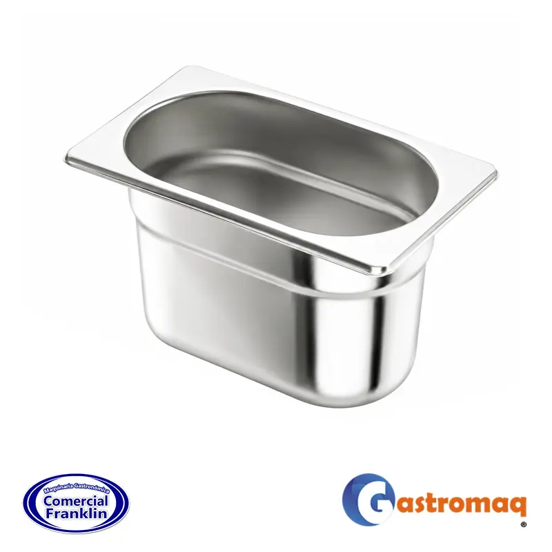 Depósito-Acero-GN-1-9-x-6.5,-10.8-x-17.6-x-6-cm.-Gastromaq-2 Depósito Acero GN 1/9 x 6.5, 10.8 x 17.6 x 6 cm. Gastromaq - Imagen 1