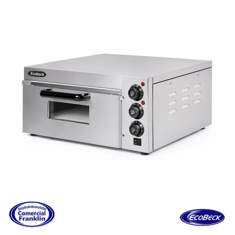 Horno-Pizzero-Eléctrico-1-Cámara-Sobremesa-ITA-1 Horno Pizzero Eléctrico 1 Cámara Sobremesa ITA - Imagen 1