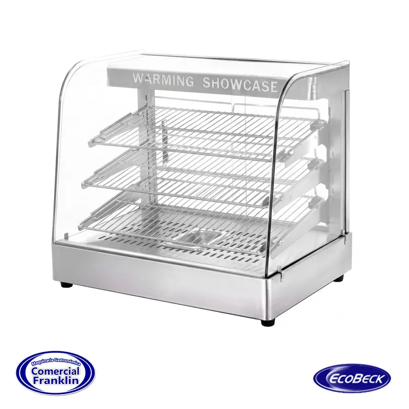 Vitrina-Templada-65-cm.-Acero-Vidrio-Ecobeck Vitrina Templada 65 cm. Acero Vidrio Ecobeck - Imagen 1