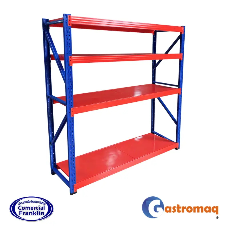 Repisa-Rack-4-Niveles-200x60x200-cm.-(500-kg.-por-nivel)-Gastromaq-2 Repisa Rack 4 Niveles 200x60x200 cm. (500 kg. por nivel) Gastromaq - Imagen 1